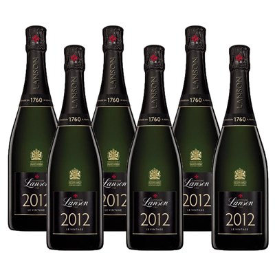 Crate of 6 Lanson Le Vintage 2012 Champagne 75cl